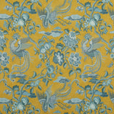 G P & J Baker CHIFU OCHRE/BLUE Fabric