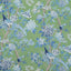 G P & J Baker HYDRANGEA BIRD (ARCHIVE) EMERALD/BLUE Fabric