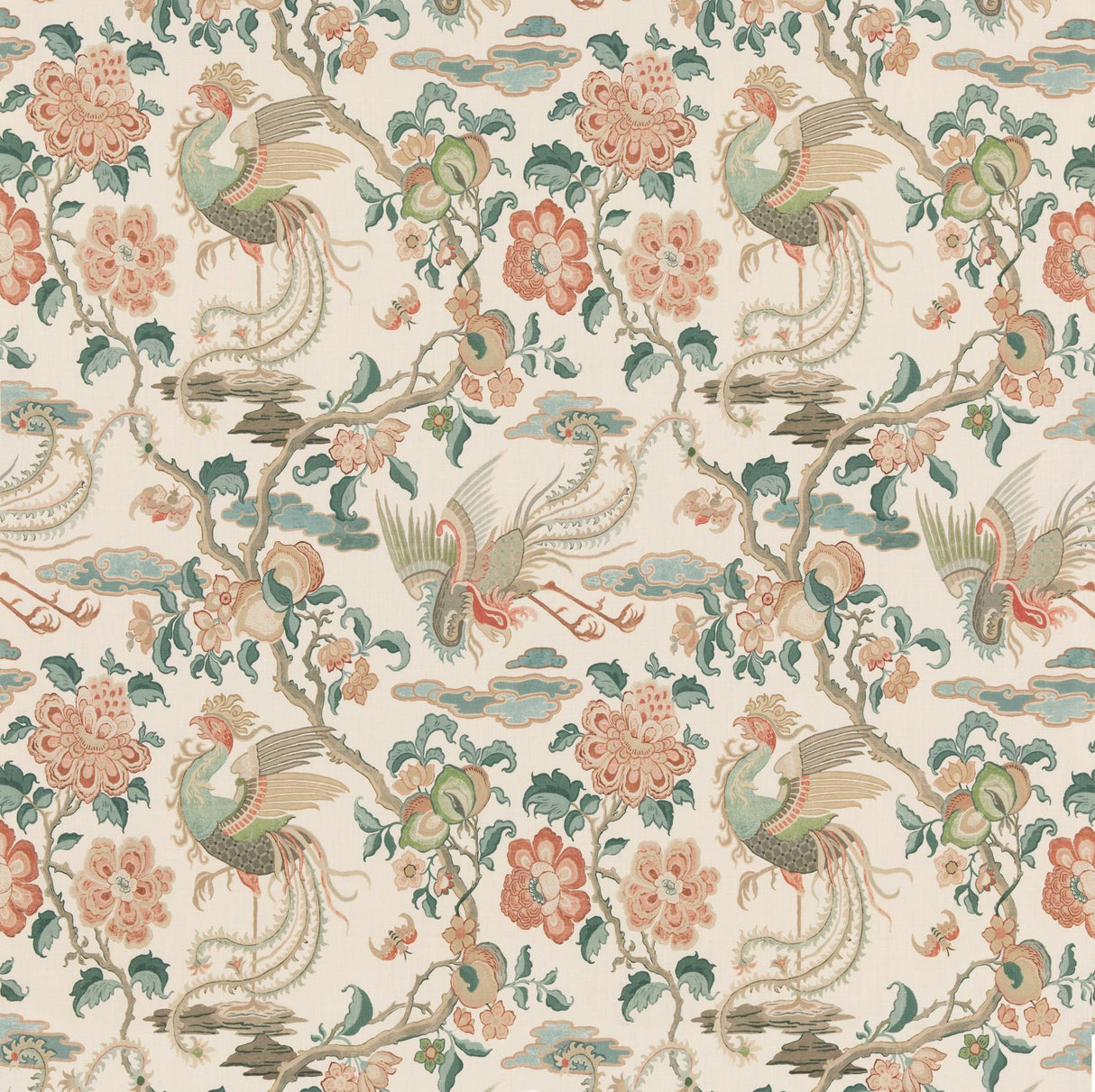 G P & J Baker CHIFU TEAL Fabric