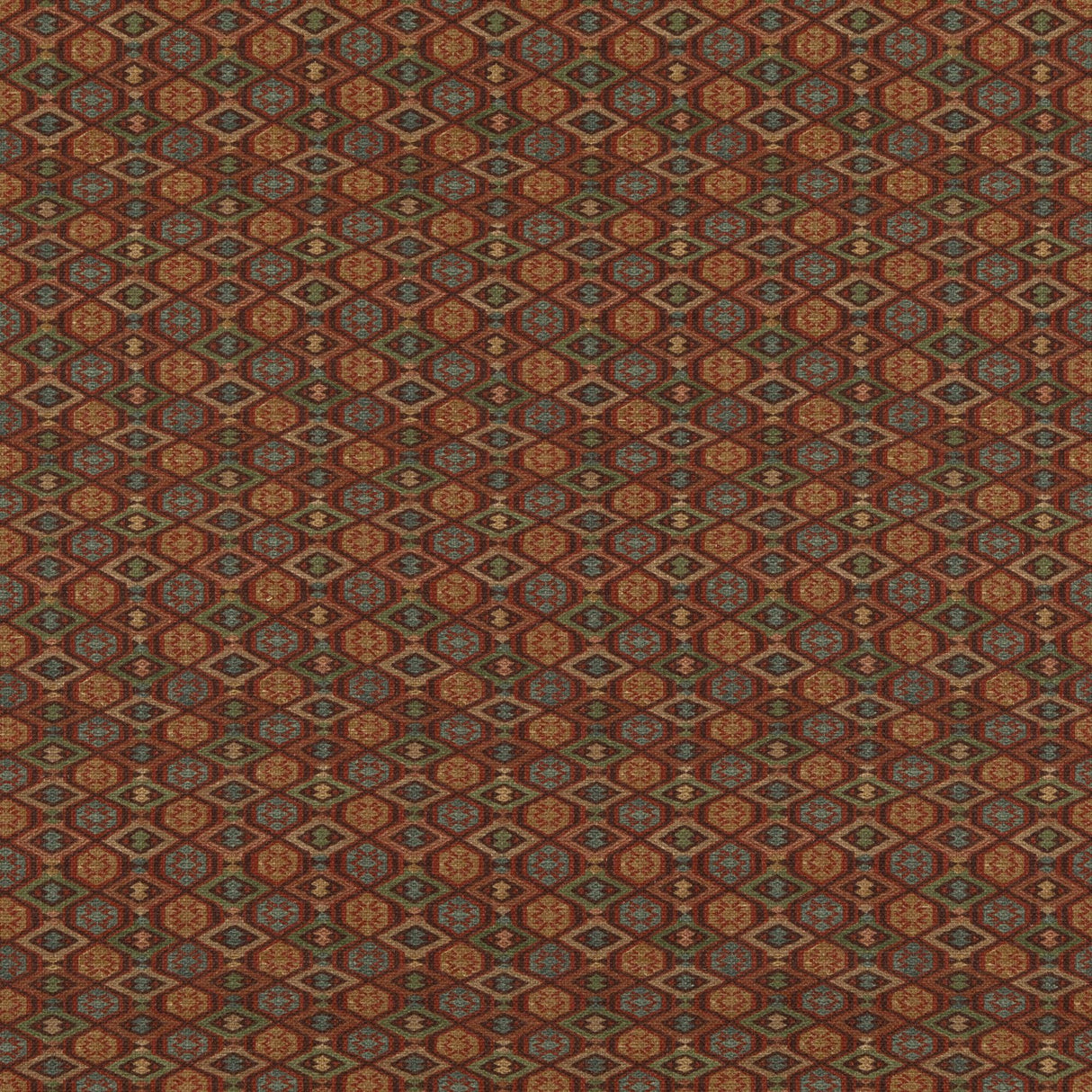 G P & J Baker BALFOUR RED/GREEN Fabric