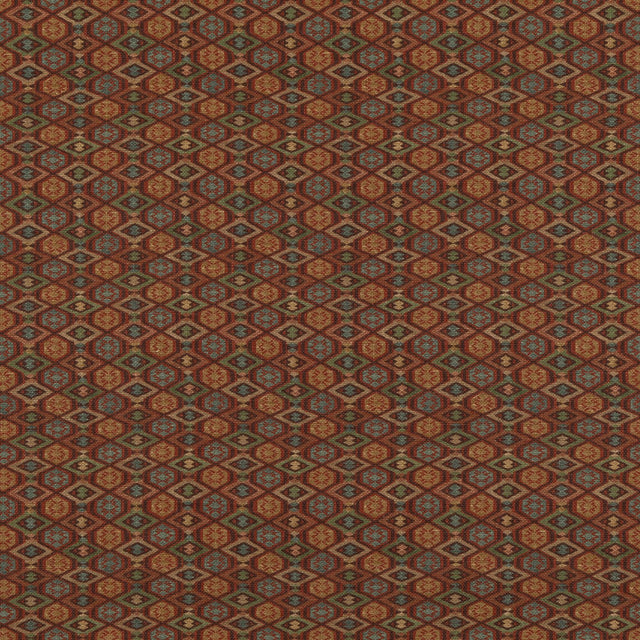 G P & J Baker BALFOUR RED/GREEN Fabric