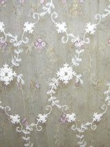Scalamandre Florinette Sheer Ecru Fabric
