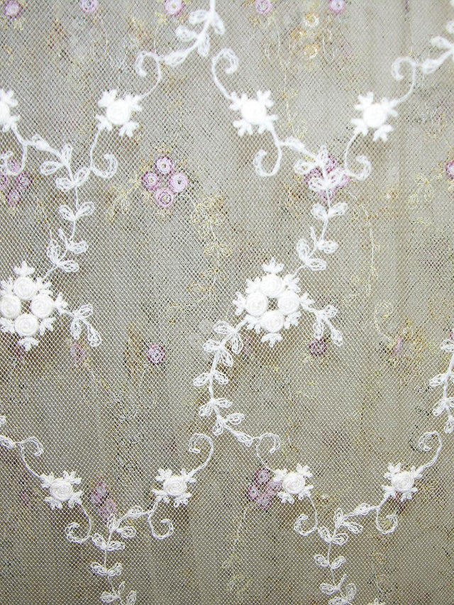 Scalamandre Florinette Sheer Ecru Fabric