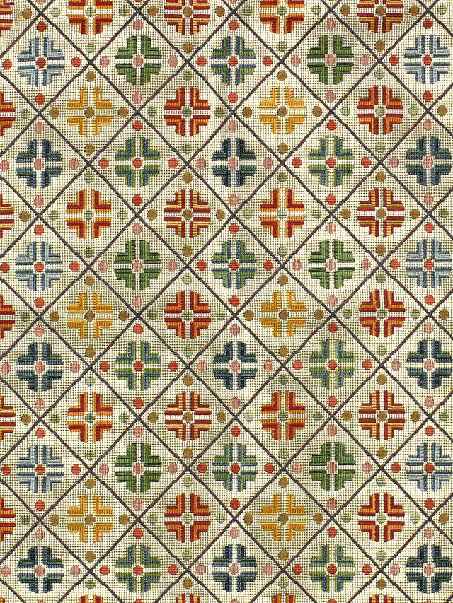 Scalamandre Kirov Multi / Cream Fabric