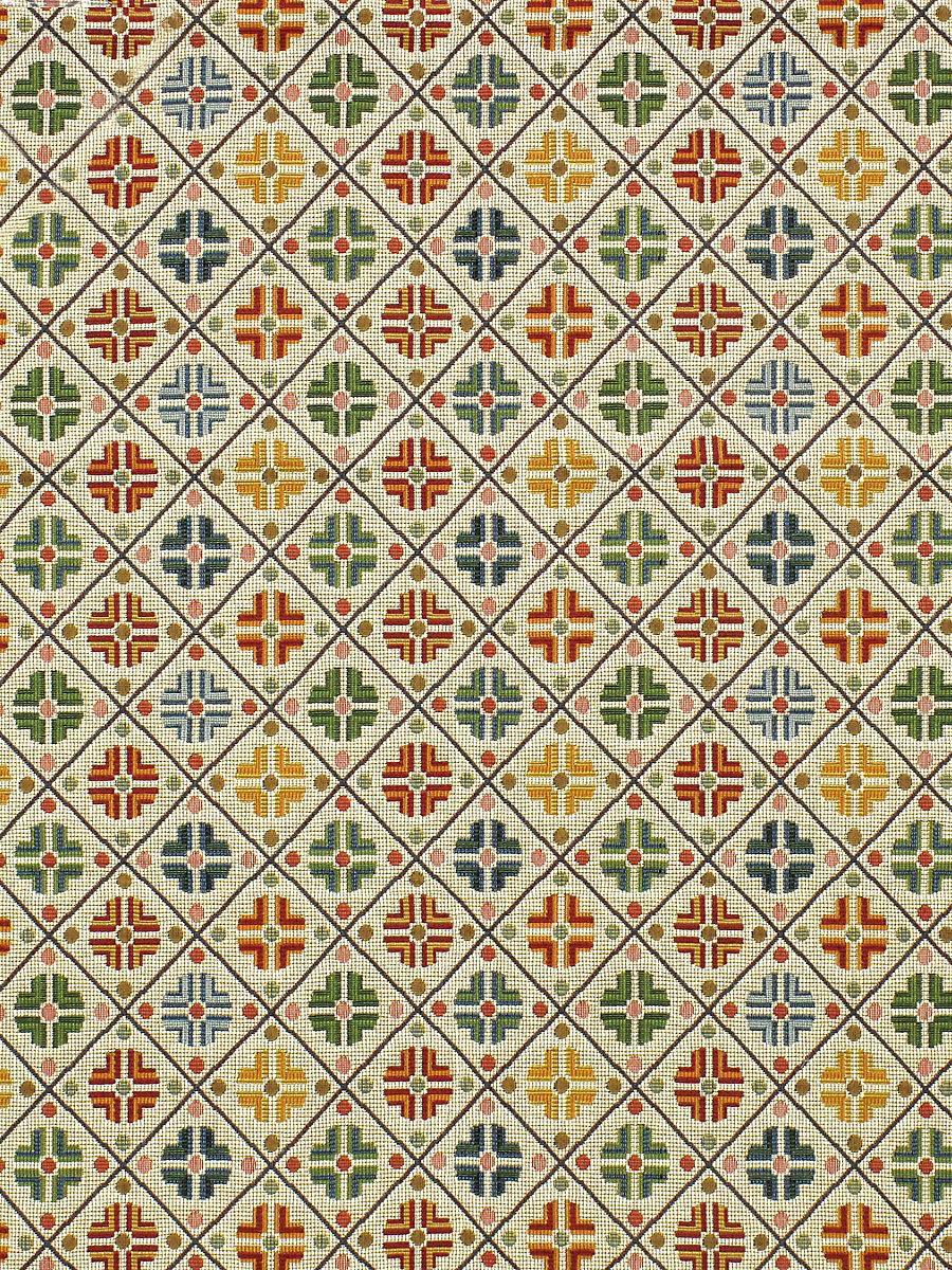 Scalamandre Kirov Multi / Cream Fabric