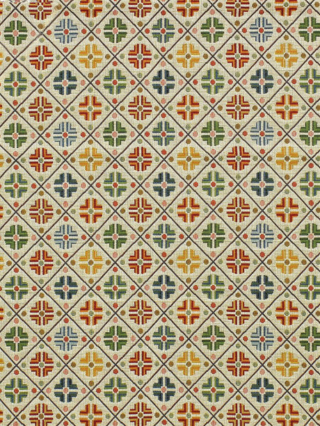 Scalamandre Kirov Multi / Cream Fabric