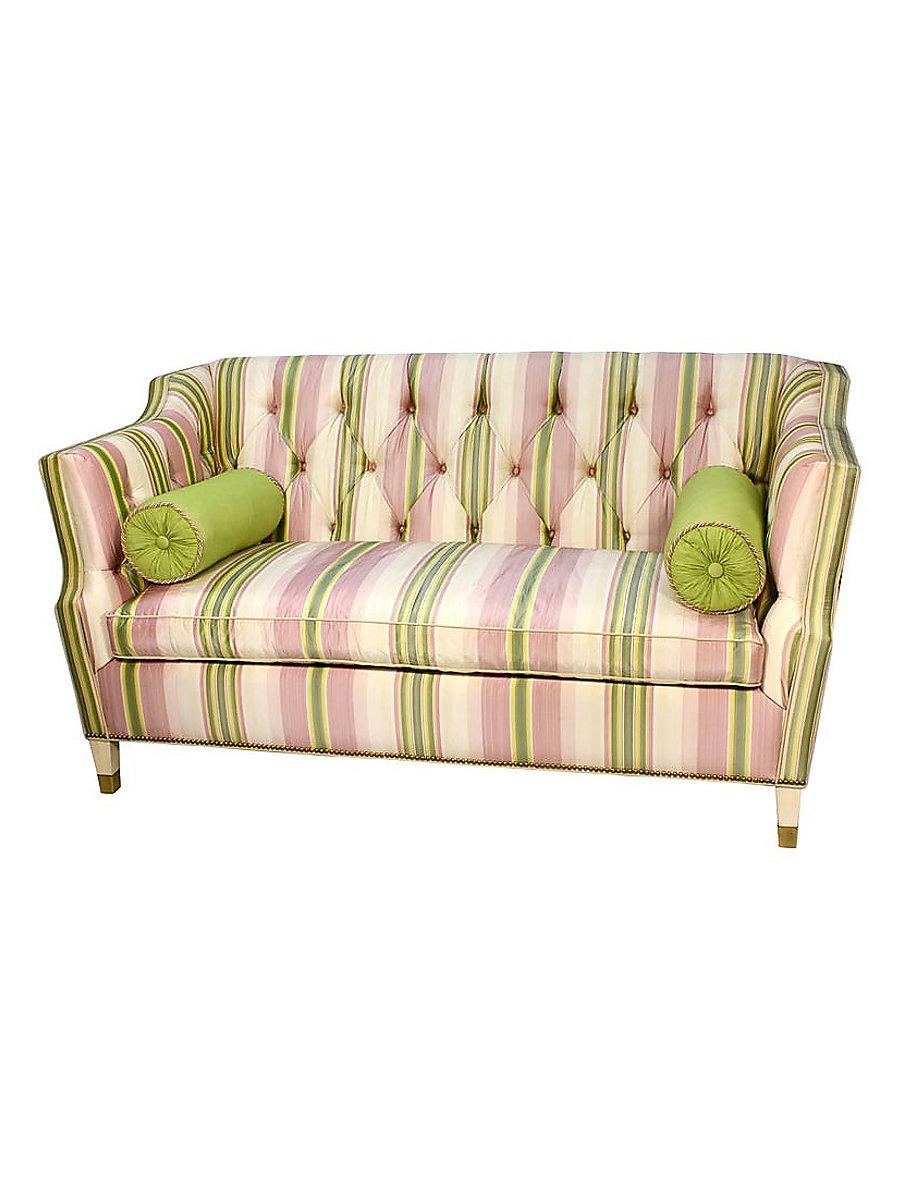 Scalamandre Simbolo Creams, Greens & Lavenders Fabric