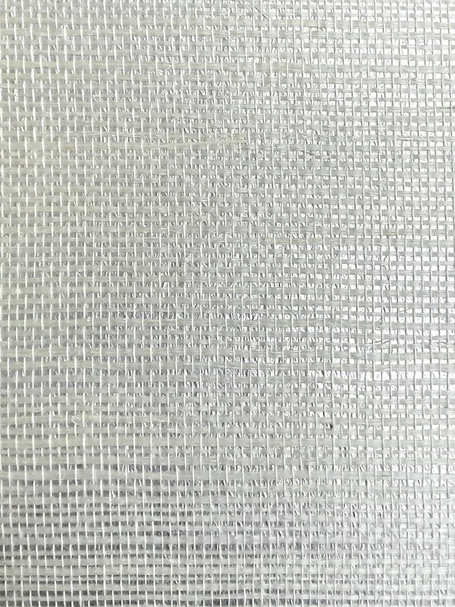 Scalamandre Sisal Metallic White Pearl Wallpaper