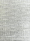 Scalamandre Sisal Metallic White Pearl Wallpaper
