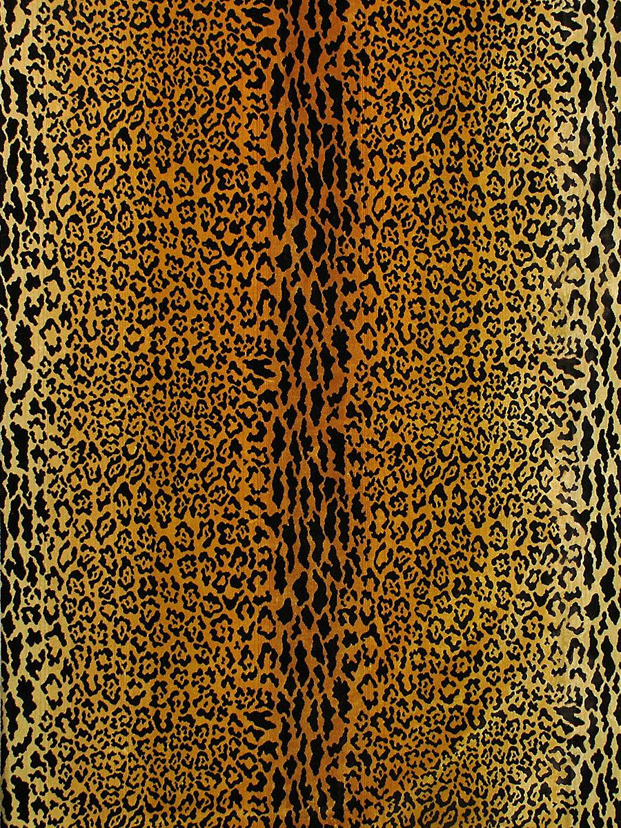 Old World Weavers Leopard Velvet Gold / Brown Upholstery Fabric