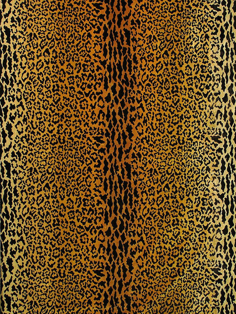 Old World Weavers Leopard Velvet Gold / Brown Upholstery Fabric