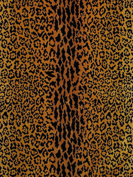 Old World Weavers Leopard Velvet Gold / Brown Upholstery Fabric