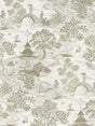 Scalamandre Satomi Hand Block Print Pewter Fabric