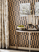 Scalamandre Satomi Hand Block Print Pewter Fabric