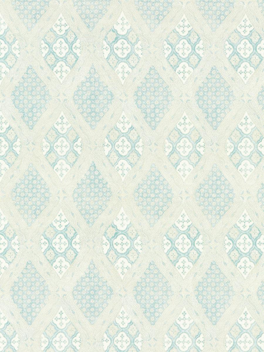 Scalamandre Farrah Print Misty Island Fabric