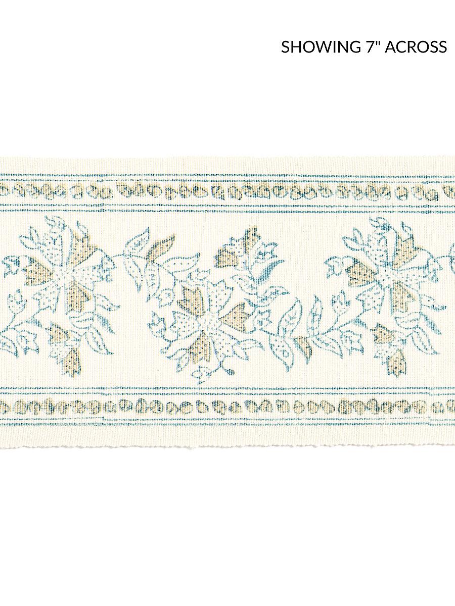 Scalamandre Citra Block Print Tape Misty Island Trim
