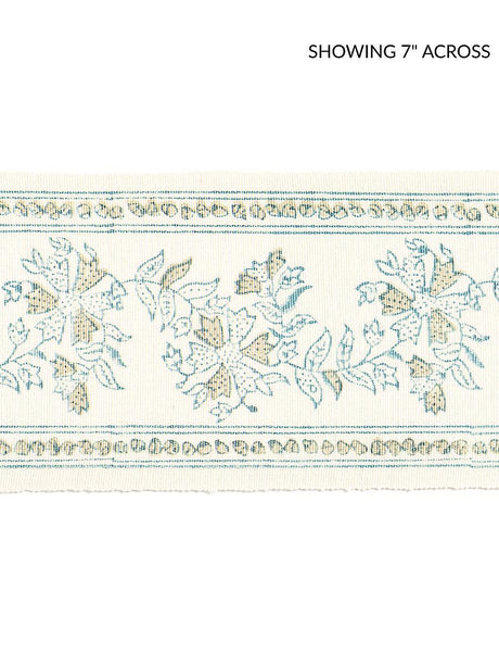 Scalamandre Citra Block Print Tape Misty Island Trim