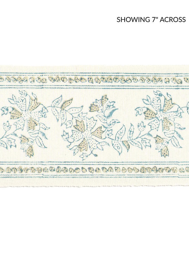 Scalamandre Citra Block Print Tape Misty Island Trim