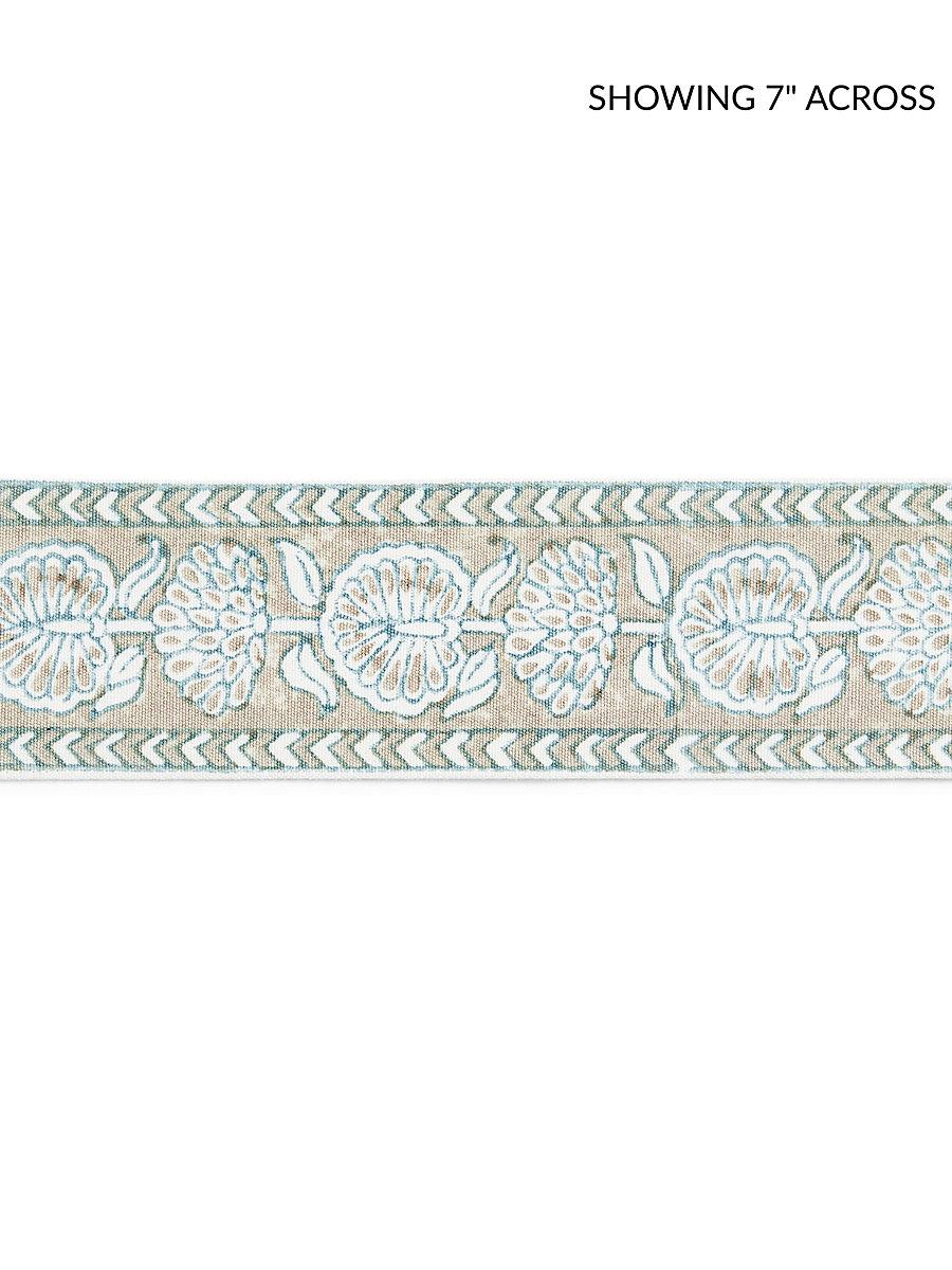 Scalamandre Tulsi Block Print Tape Misty Island Trim