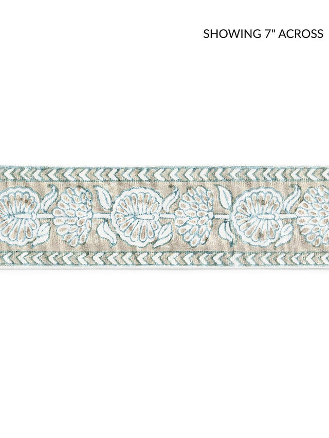 Scalamandre Tulsi Block Print Tape Misty Island Trim