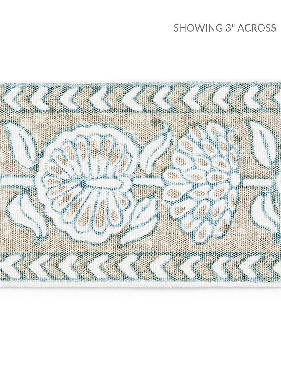 Scalamandre Tulsi Block Print Tape Misty Island Trim