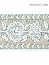Scalamandre Tulsi Block Print Tape Misty Island Trim