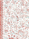 Scalamandre Anissa Print Coral Spice Fabric