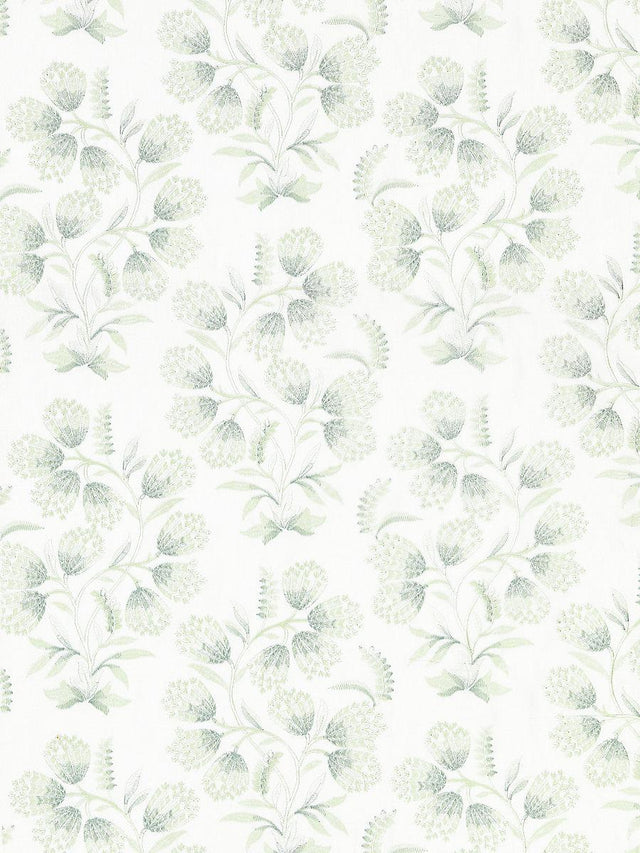 Scalamandre Hana Embroidery Eucalyptus Fabric