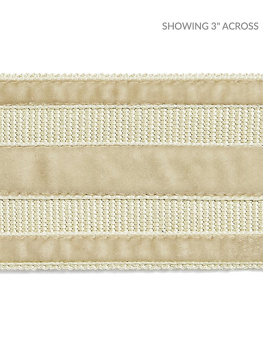 Scalamandre Runway Velvet Tape Light Camel Trim