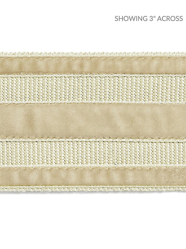Scalamandre Runway Velvet Tape Light Camel Trim