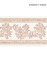 Scalamandre Citra Block Print Tape Coral Spice Trim