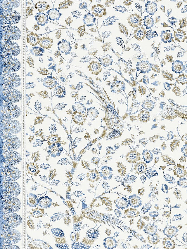 Scalamandre Anissa Print Lakeside Fabric