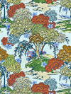 Scalamandre Sea Of Trees Print Kaleidescope Fabric