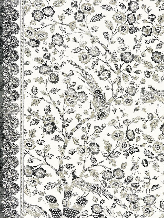 Scalamandre Anissa Print Truffle Fabric