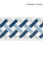 Scalamandre Parquet Velvet Tape Blue Lagoon Trim