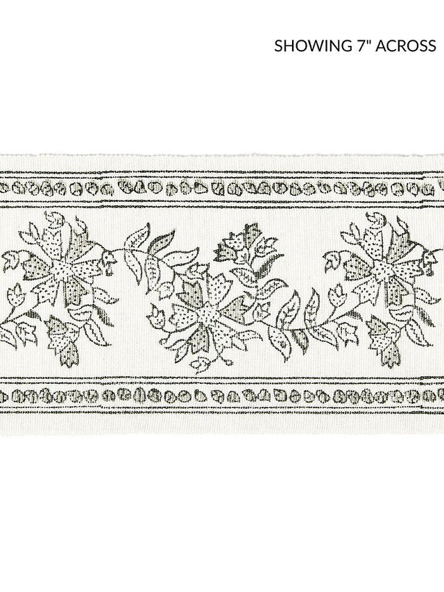 Scalamandre Citra Block Print Tape Truffle Trim