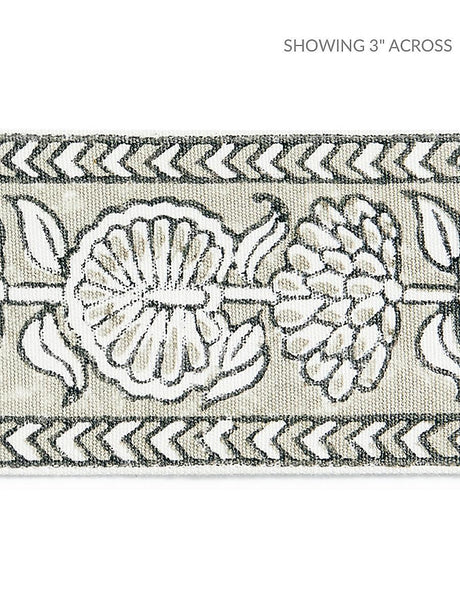 Scalamandre Tulsi Block Print Tape Truffle Trim