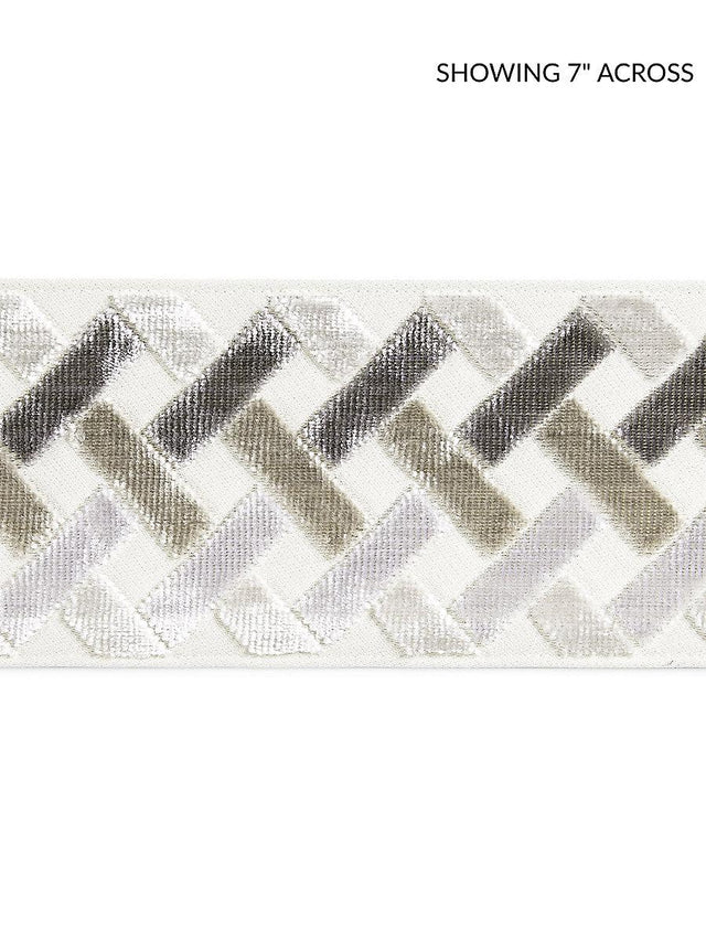 Scalamandre Parquet Velvet Tape Flagstone Trim