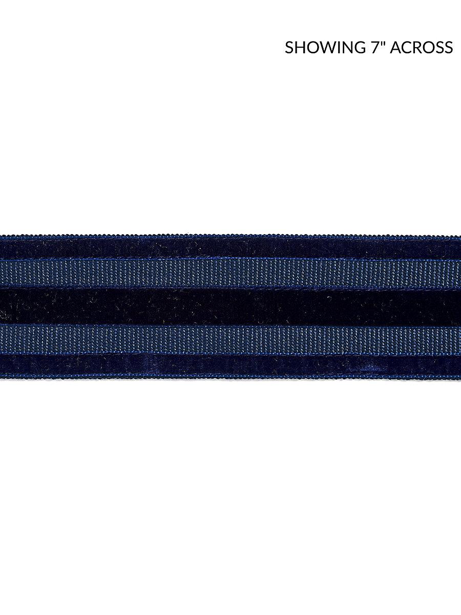 Scalamandre Runway Velvet Tape Deep Sea Trim