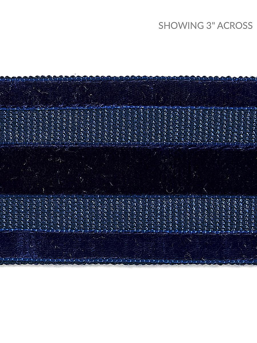 Scalamandre Runway Velvet Tape Deep Sea Trim