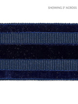 Scalamandre Runway Velvet Tape Deep Sea Trim