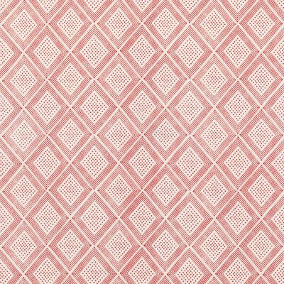 Baker Lifestyle BLOCK TRELLIS RUSTIC RED Fabric