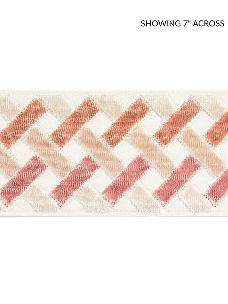 Scalamandre Parquet Velvet Tape Rose Quartz Trim