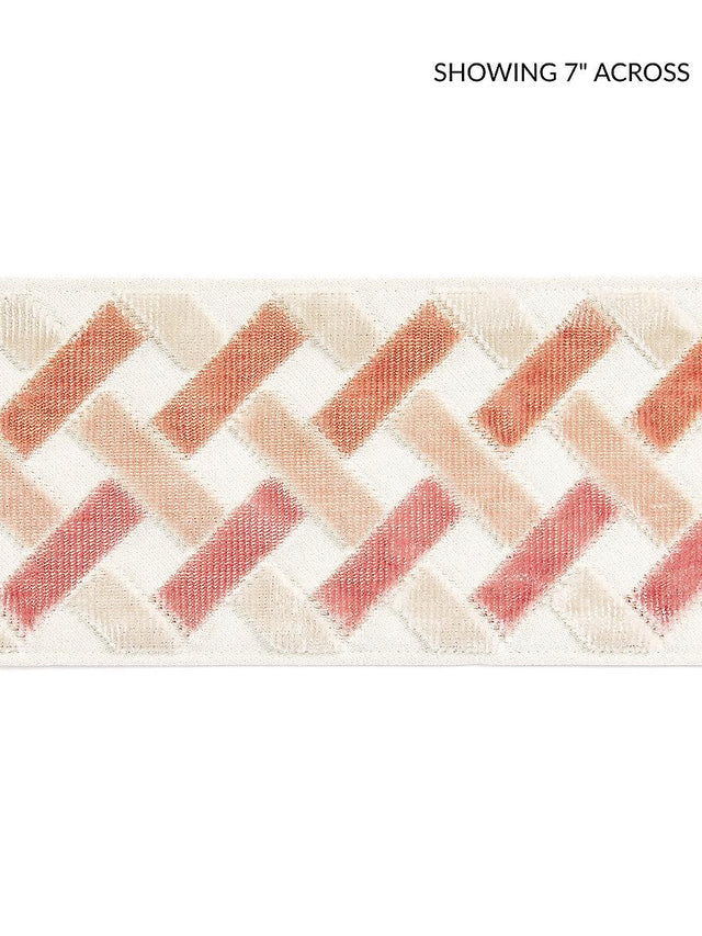 Scalamandre Parquet Velvet Tape Rose Quartz Trim