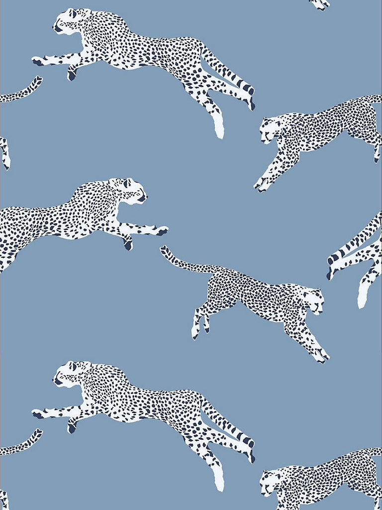 Scalamandre Leaping Cheetah Cloud Nine Wallpaper