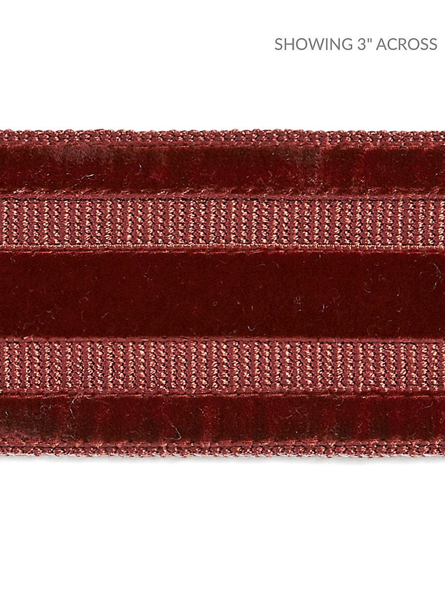 Scalamandre Runway Velvet Tape Henna Trim