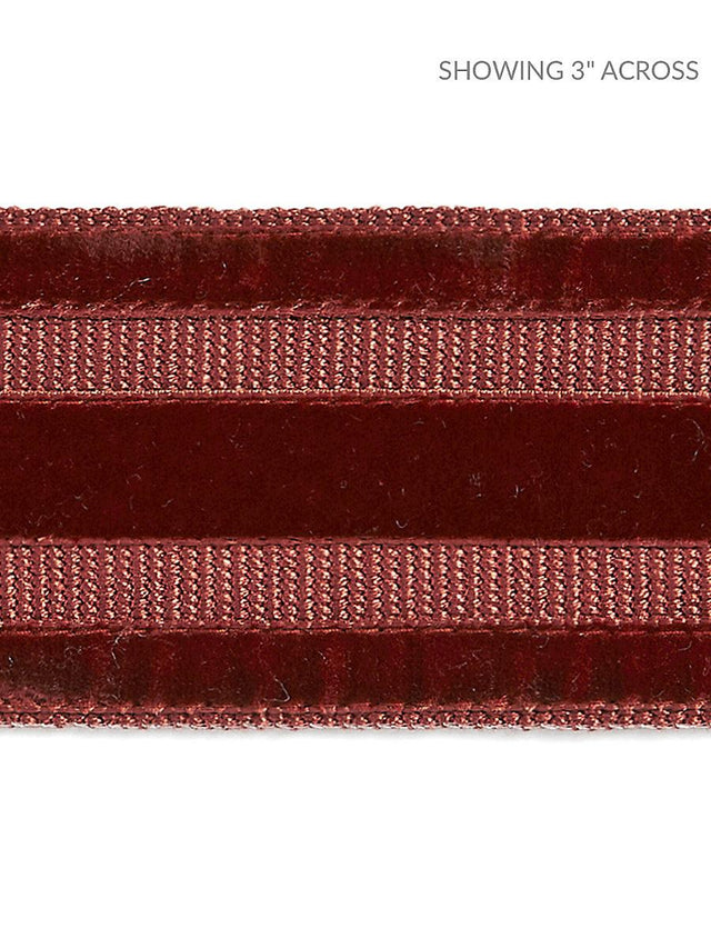 Scalamandre Runway Velvet Tape Henna Trim