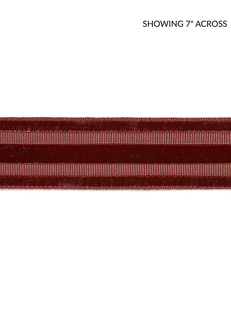 Scalamandre Runway Velvet Tape Henna Trim