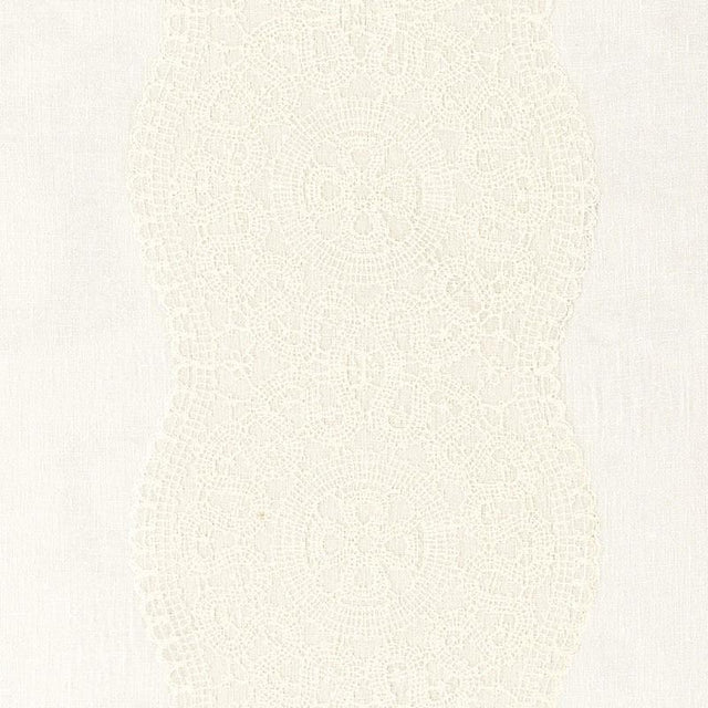 Schumacher Alecon Embroidered Sheer Ivory Fabric