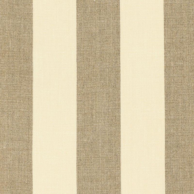 Schumacher Kerry Linen Stripe Natural Fabric